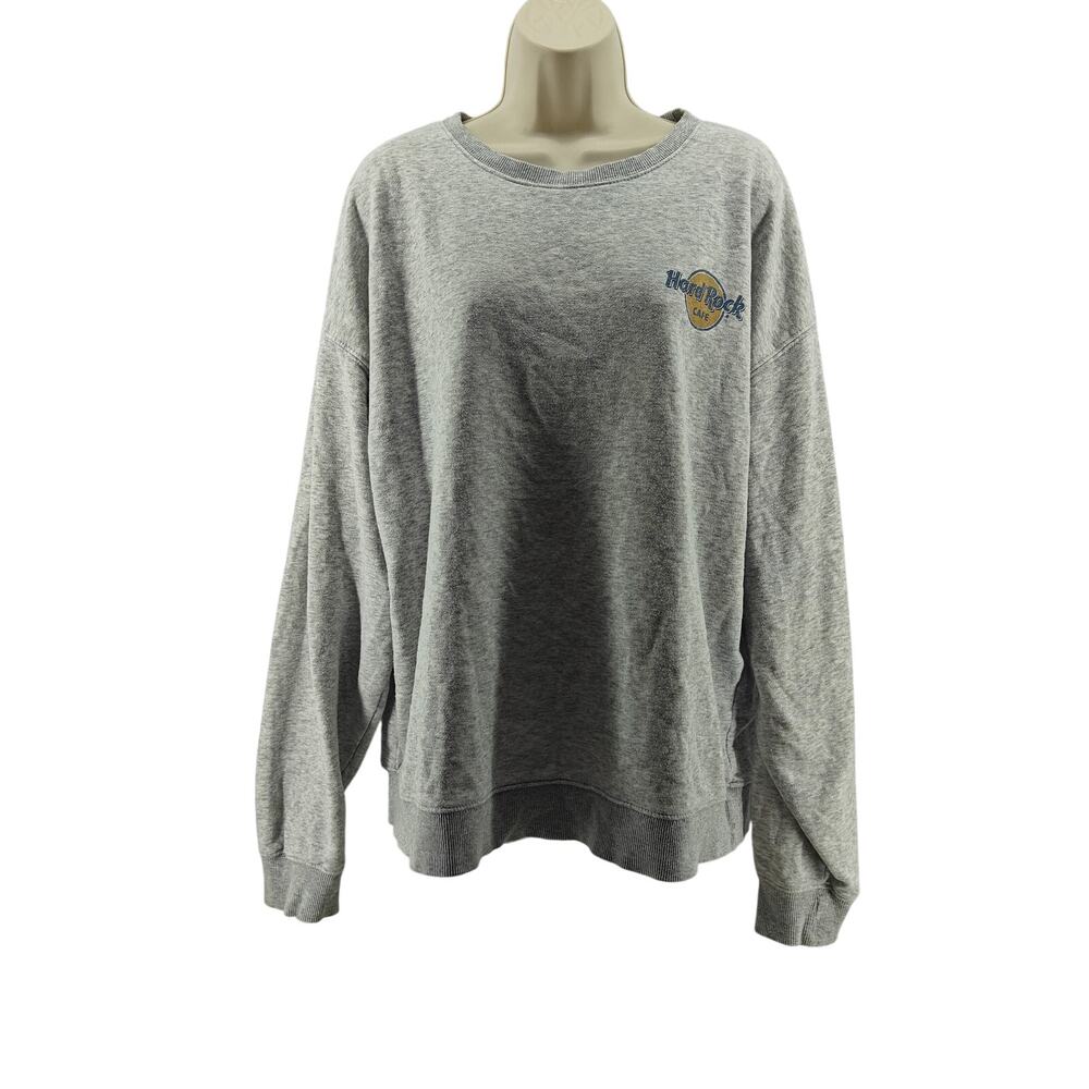 Hard Rock Cafe Back Panel Pullover Sweat Shirt Medium